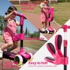 Ziffy 2-in-1 Toddler Kick Scooter, 3-Wheel LED Scooter with Adjustable Height Handlebars & Foldable Seat, Ride-On Toy for Ages 3-12 (110 Lbs Capacity) - 3 of 4