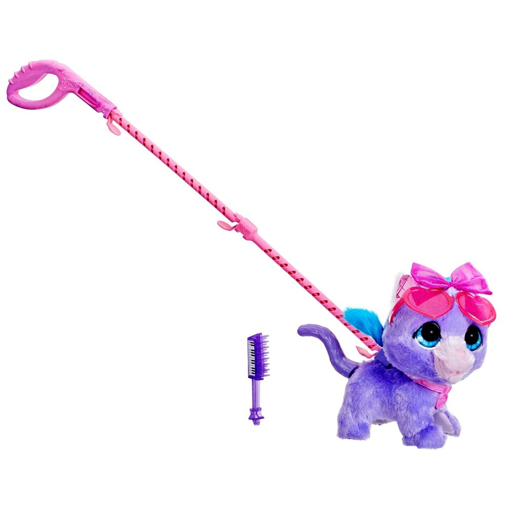 Hasbro furReal Rockalots Kitty Musical Walking Toy: Electronic Pet with 3 Fun Songs, Sound Effects, Bobblehead Motion, 3 Accessories 