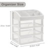 Unique Bargains Clear Makeup Organizer Countertop 1 Pc - 4 of 4