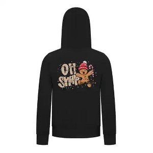 Everyday Kids Christmas Collection Oh Snap Boys Zip Up Hoodie – Funny Gingerbread Holiday Sweatshirt - 1 of 4