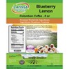 Larissa Veronica Blueberry Lemon Colombian Coffee (Gourmet, Naturally Flavored, Whole Coffee Beans) (8 oz, ZIN: 562319) - 2 of 4