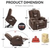 NicBex Recliner Chair Power Lift Chair with USB Ports Message Chair with Heating Oversized Recliner with Cup Holders for Living Room - 3 of 4