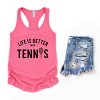 Simply Sage Market Life Is Better With Tennis Racerback Tank - 3 of 4
