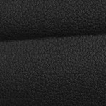 black faux leather/polished nickel