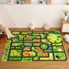 City Traffic Road Map Play Mat | Soft Non-Slip Kids Rug with Educational Fun for Bedroom, Nursery & Playroom - 2 of 4