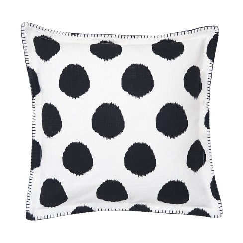 Black and white polka dot hot sale throw pillows