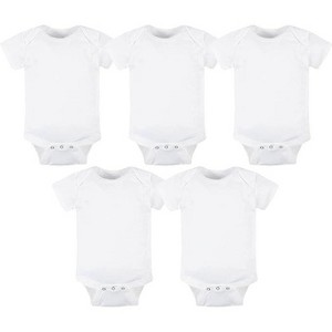 Studio 3 Infant Boy's and Girl's 100% Cotton 5 Pack Bodysuits - 1 of 4