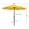 Hyleory 9FT Lighted Market Umbrella for All Seasons/ Size: 91.2" H x 108" W x 108" D - 4 of 4