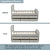 NicBex Twin Platform Bed Frame with Headboard and 6 Drawers for Kids,Solid Wood Slats Support,No Box Spring Needed,Easy Assembly,White/Gray/Walnut/Oak - 4 of 4