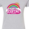 Women's - Barbie - Barbie Logo Rainbow Juniors Fitted Graphic T-Shirt - 2 of 3