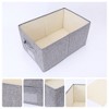 Unique Bargains Fabric Foldable Closet Storage Bins with Handles - 2 of 4