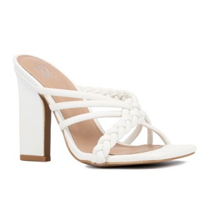 New York & Company Dalia Women's  Braided Strap Heeled Sandal - 1 of 4