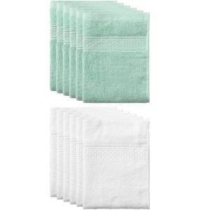 Unique Bargains Durable Soft Absorbent Thick Cotton Kitchen Towels 13 X 13 Inches - 1 of 4