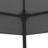 vidaXL Garden Gazebo – Elegant Anthracite Outdoor Shade Canopy with Double-Vented Design, Water-Resistant Polyester Fabric and Powder-Coated Steel - 3 of 4