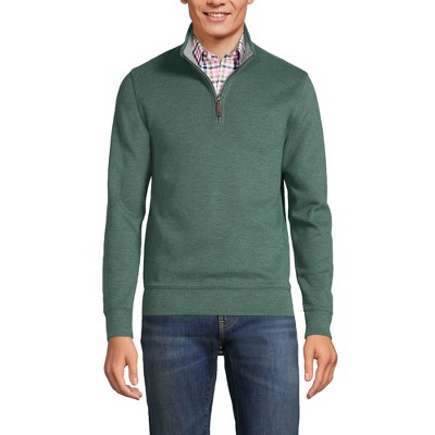 Lands' End Men's Bedford Rib Quarter Zip Sweater