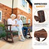 Karl Home | 44 in. Solid Wood Outdoor Rocking Bench - 4 of 4