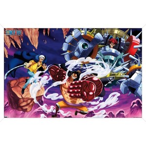 Trends International One Piece: Wano Country - Fighting Trio Framed Wall Poster Prints - 1 of 4