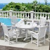 WestinTrends 5 Piece Outdoor Patio Dining Set Outdoor Round Table and Armchair Set - 2 of 2