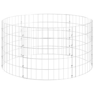 vidaXL Circular Gabion Pole Galvanized Steel Ã˜39.4"x19.7" - 1 of 1
