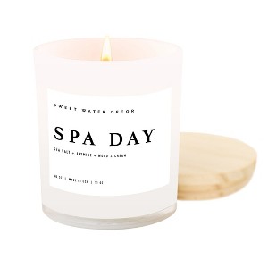 Sweet Water Decor Spa Day 11oz White Jar Soy Candle - 1 of 3
