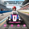 Electric Drift Go Kart for Kids, Go Kart with 200W Dual Motor & 7AH Battery, 8.1MPH Max Speed, 360° Drifting, Safety Belt, 110LBS Load - 3 of 4