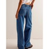 Imily Bela Womens Boyfriend Cuffed Wide Leg Mid Rise Casual Denim Pants with Pockets - 2 of 4