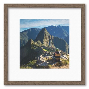 Courtside Market Classic Hues Portrait Frame Collection Walnut 12"x12" 1-8x8 Opening - 1 of 2