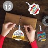 Big Dot of Happiness Teacher Retirement - Assorted Hanging Happy Retirement Party Favor Tags - Gift Tag Toppers - Set of 12 - 2 of 4