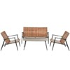 GRANDPATIO Metal 4- Person Wicker Seating Group - 2 of 4
