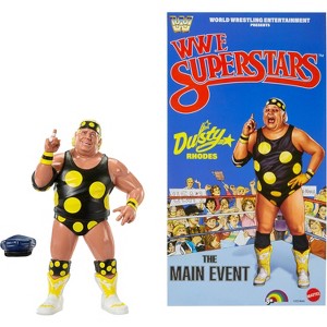 WWE LJN Superstars Dusty Rhodes Action Figure, 1980s Retro 8" Collectible Toy - 1 of 4