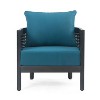 PAGED Patio Dining Chairs Modern Outdoor Chair with Waterproof Thick Cushion for Patio, Porch, Yard - 3 of 4