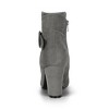 Allegra K Women's Round Toe Block Heel Ankle Booties - 4 of 4