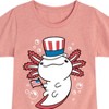 Girls' - Instant Message - 4th of July Americana Fitted Short Sleeve Graphic T-Shirt - 2 of 4