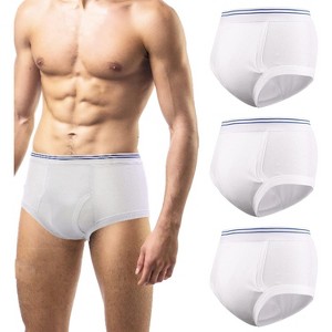 CARER Incontinence Underwear for Men Washable Men's Urinary Incontinence Briefs - Medium Absorbency 3pk - 1 of 4