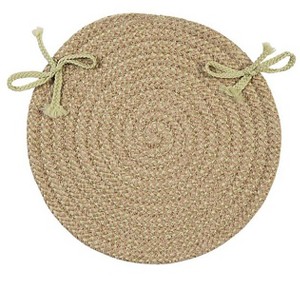Colonial Mills Softex Check - Celery Check Chair Pad, Set of 4 - 1 of 2