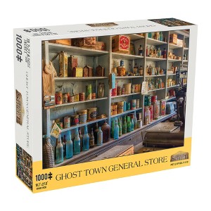 Mchezo 1000pc Americana Jigsaw Puzzle for Adults, Ghost Town General Store - 1 of 4