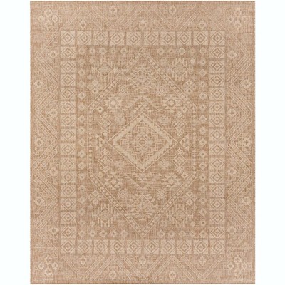 Mark & Day Keystone 7'10"x10' Rectangle Woven Indoor & Outdoor Area Rugs Brown: Stain-Resistant, Pet Friendly, Transitional