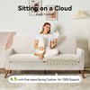 Dyonery 68" Loveseat Sofa, Comfy Couches for Living Room, Mid Century Modern Love Seat Sofa, Tool-Free Setup Small Couches for Bedroom Office - 4 of 4