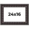 PosterPalooza | 3.5" Wide Ornate Black Picture Frame - UV Acrylic, Backing Board, Hanging Hardware Included - 2 of 4