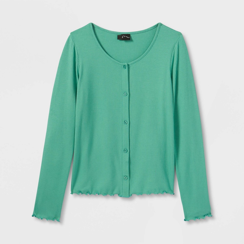 Case of  9 Girls' Knit Cardigan - art class Teal M, Blue