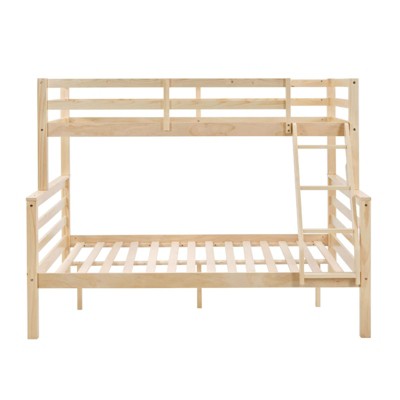AZL1 Life Concept Beds Twin Heavy Duty Support High Guardrail Durable Construction Space-Saving for Kids Room, Natural, 79.53"*58.66"*61.81"