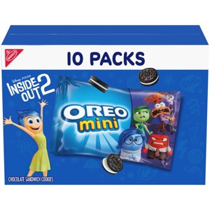 Oreo Mini Chocolate Sandwich Cookies Snack Pack - 10oz/10ct - 1 of 4
