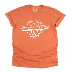Simply Sage Market Livin' That Basketball Mom Life Garment Dyed Tee - 1 of 4