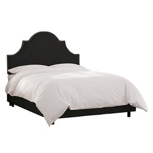 Chambers Bed - Shantung Black (Full) - Skyline Furniture