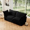 RISOKEYS Slipcovered 2-Seat Sofa - Corduroy 2-Seater Sofa with Deep Seat, Upholstered Cushion, Comfy Sofa for Small Spaces, Apartments - 2 of 4