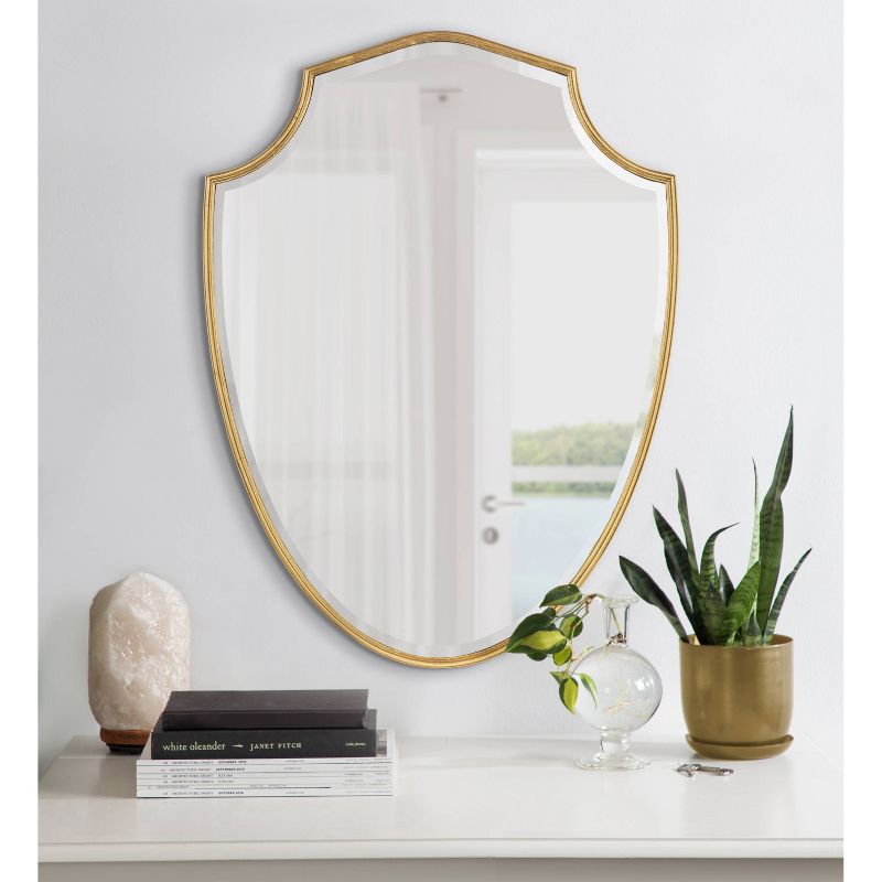13" x 32" Caskill Framed Shield Wall Mirror - Kate & Laurel All Things Decor, 5 of 7