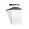 TRU RED Notepad 8.5" x 14"  Wide Ruled White 50 Sheets/Pad TR59939 - 2 of 4