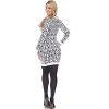 Women's Angora Leopard Print Sweater Dress - White Mark - 4 of 4