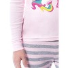 Barbie Girls' Magical Mermaid Fairy Unicorn Sparkle 2 Piece Sleep Pajama Set Pink - 3 of 4