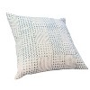 Anybear 18x18 Aztec Blue White Cotton Cushions - 3 of 4